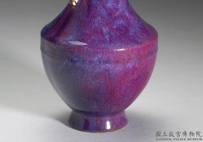 图片[3]-Vase with two handles in imitation Jun-ware glaze, Qing dynasty, Qianlong reign (1736-1795)-China Archive